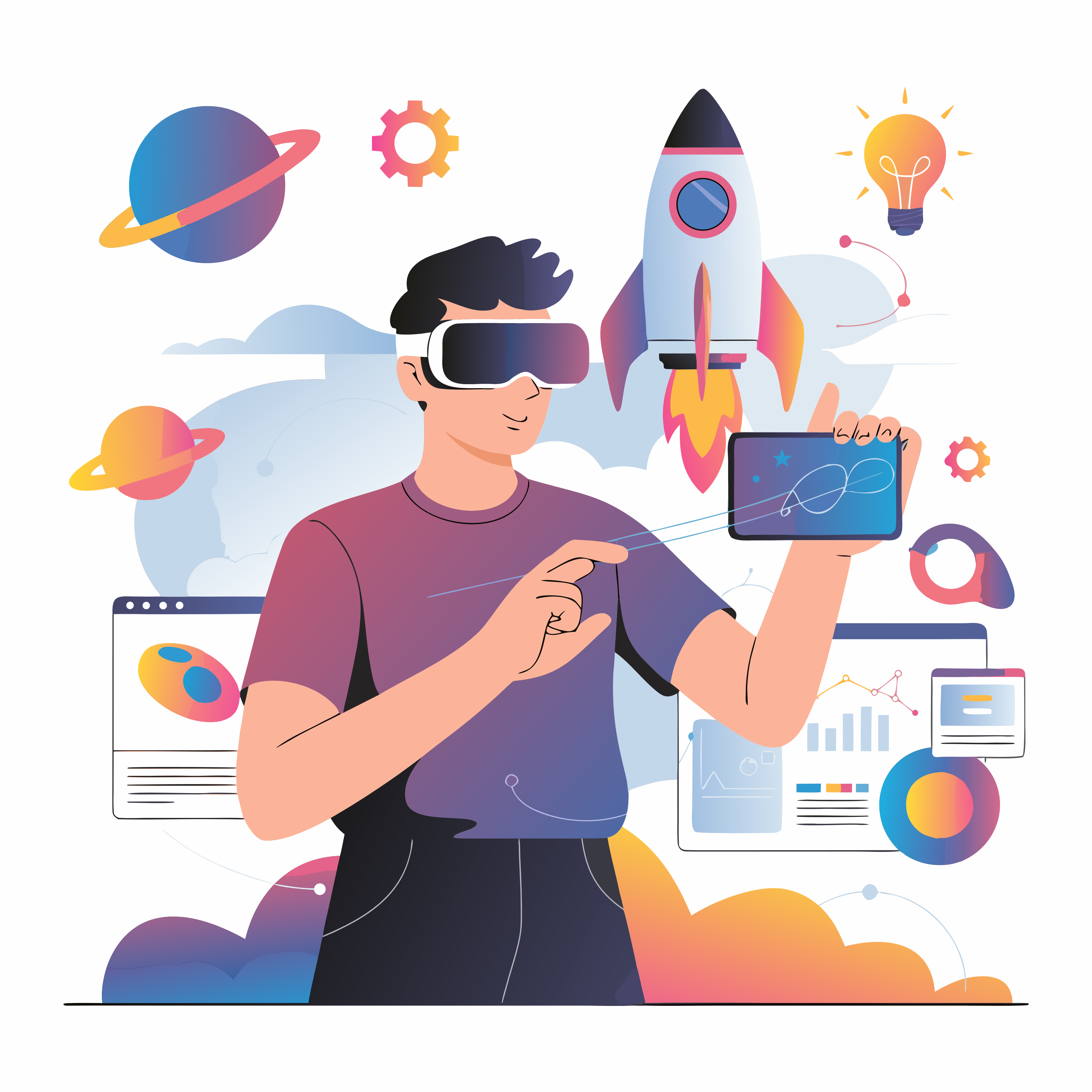 Transformação Digital - Equipe trabalhando em soluções inovadoras